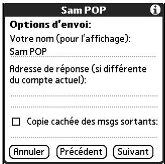 PALM TUNGSTEN C - Copie cachée des messages sortants - 1