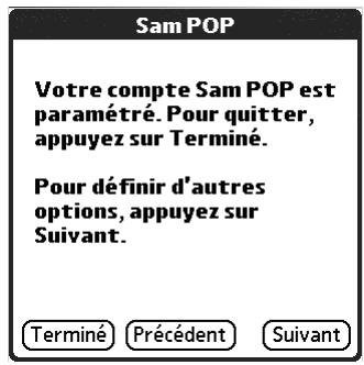 PALM TUNGSTEN C - Pour saisir les paramètres des serveurs de messagerie : - 2