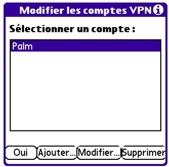 PALM TUNGSTEN C - Pour configurer votre compte VPN : - 6