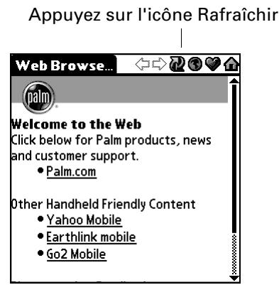 PALM TUNGSTEN C - Pour rafraîchir une page: - 1