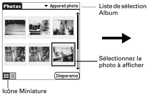 PALM TUNGSTEN C - Pour afficher des photos dans la vue miniature : - 1