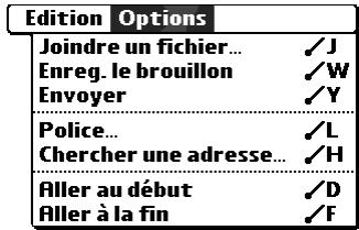 PALM TUNGSTEN C - Pour afficher ou masquer une colonne dans la liste du dossier : - 8