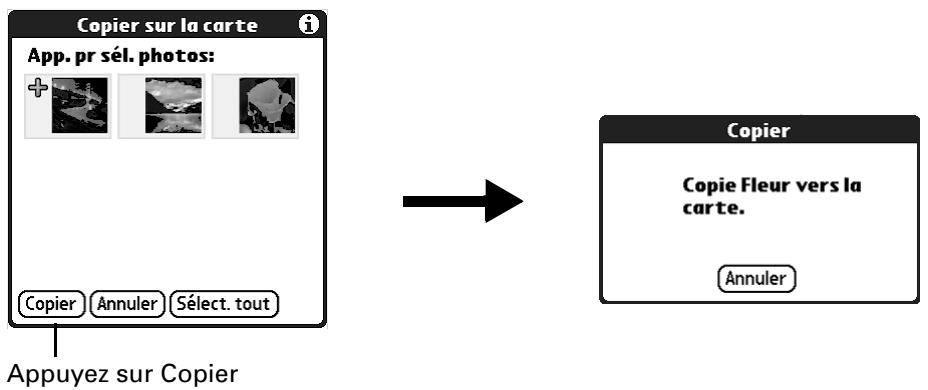 PALM TUNGSTEN C - Pour copier des photos : - 1