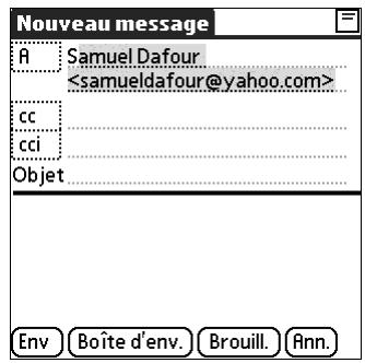 PALM TUNGSTEN C - Pour entrer l'adresse : - 2