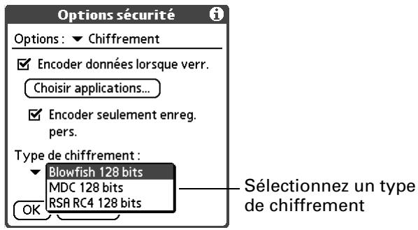 PALM TUNGSTEN C - Chiffrement de données - 3