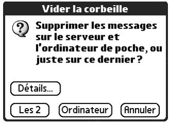 PALM TUNGSTEN C - Pour vider la corbeille : - 1
