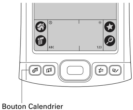 PALM TUNGSTEN E - Pour ouvrir l'application calendrier : - 1