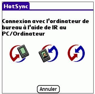 PALM TUNGSTEN E - Opérations hotSync par liaison infrarouge - 2