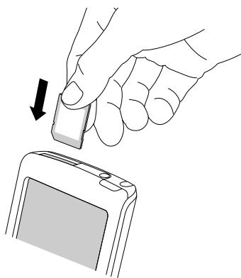 PALM TUNGSTEN E - Pour insérer une carte d'extension : - 1