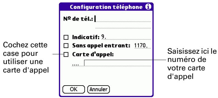 PALM TUNGSTEN E - Pour utiliser une carte d'appoint : - 1