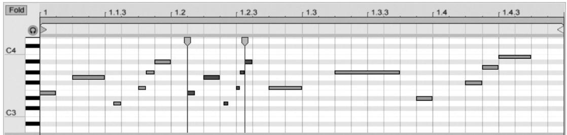 ABLETON LIVE INTRO - Étirement de note MIDI - 1