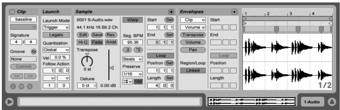 ABLETON LIVE INTRO - Fenêtre clip - 1
