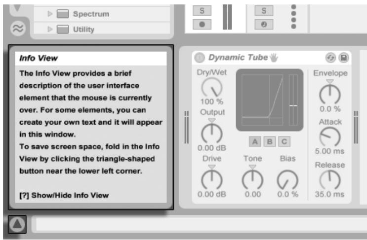ABLETON LIVE INTRO - Employer la fenêtre info - 1
