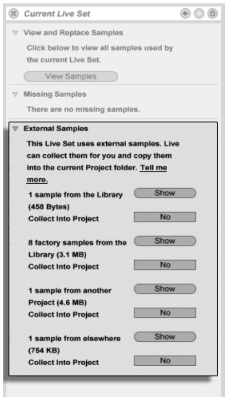 ABLETON LIVE INTRO - Réunion des échantillons externes - 1