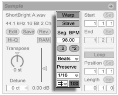 ABLETON LIVE INTRO - Commandes warp - 1