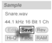 ABLETON LIVE INTRO - Sauvegarde des réglages par défaut du clip avec l'échantillon - 1