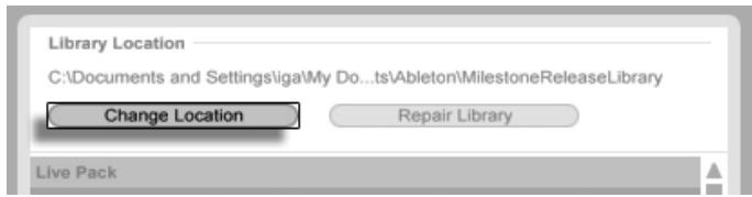 ABLETON LIVE INTRO - Changement d'emplacement de la bibliothèque, mise à jour d'une ancienne bibliothèque - 1