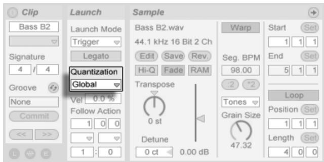 ABLETON LIVE INTRO - Quantification au niveau du clip - 1