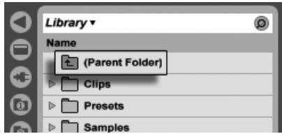 ABLETON LIVE INTRO - Navigation dans la hiérarchie des dossiers - 2