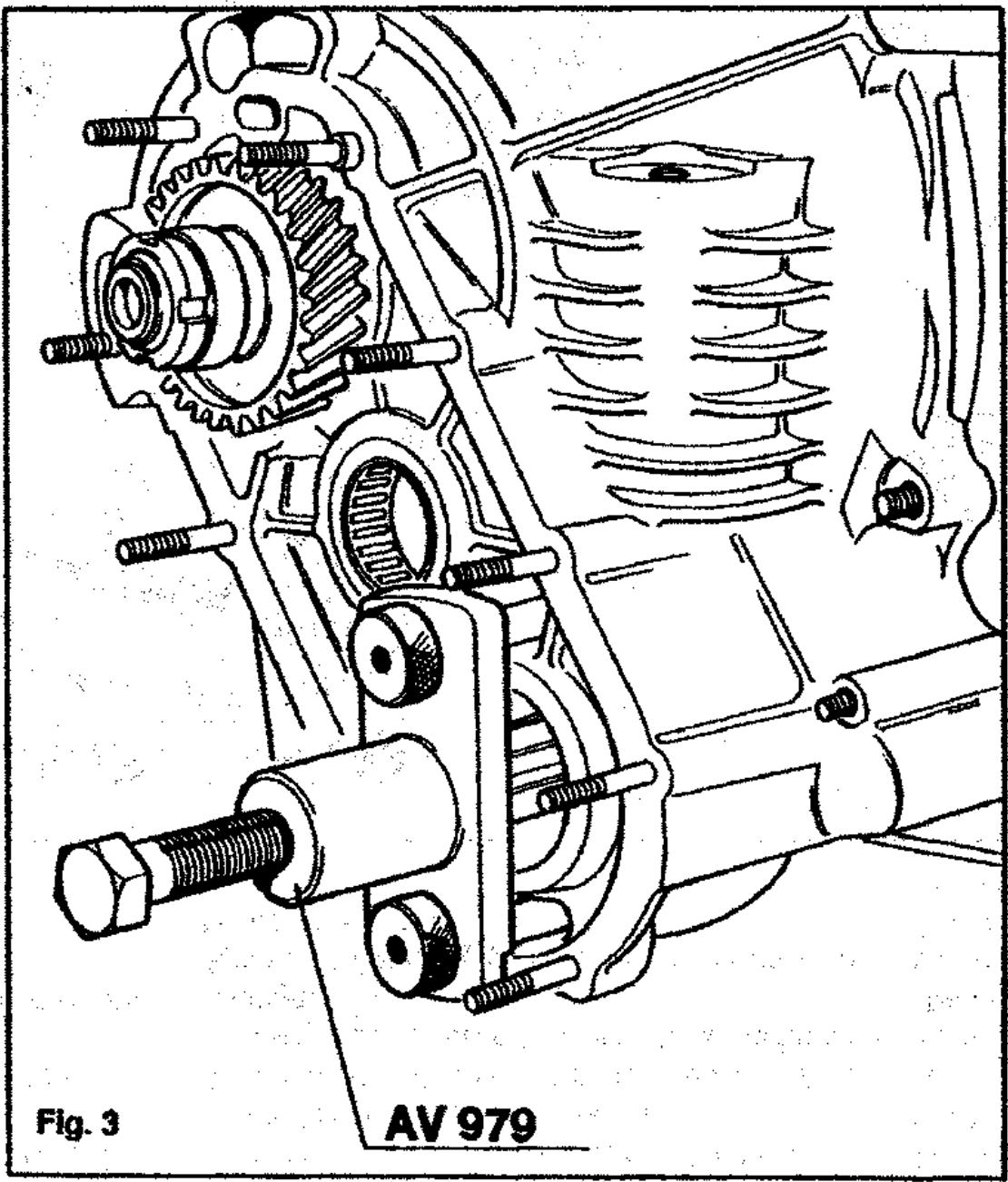 FERRARI 308QV - Fig. 1 = Embrayage et cylindre de commande - 1