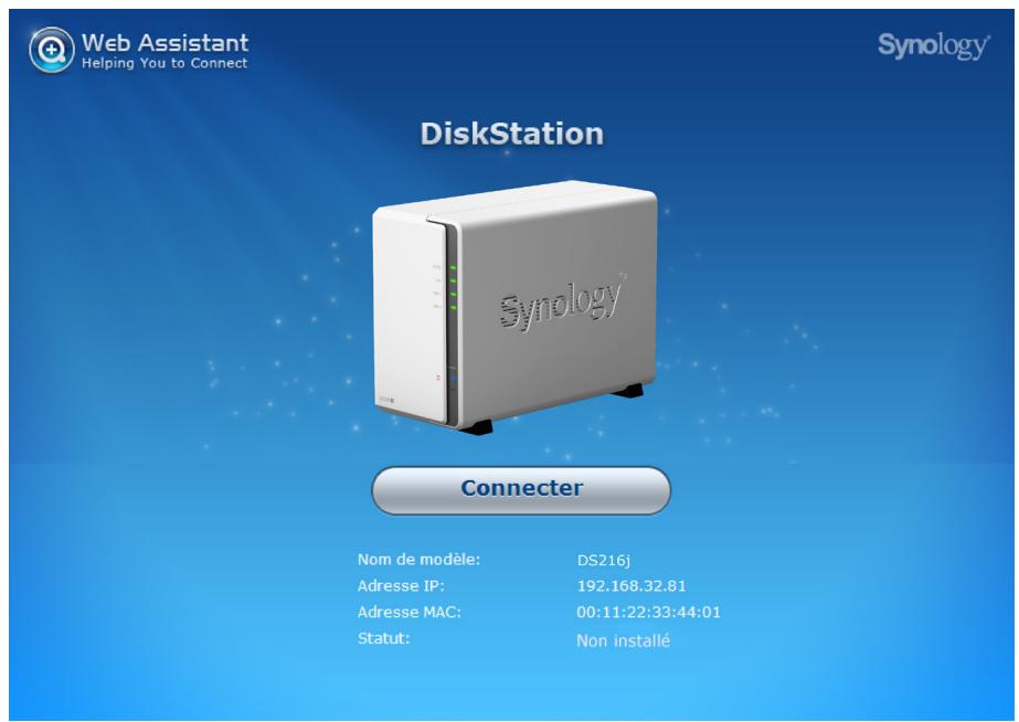 SYNOLOGY DS216J - Installation de DSM avec web assistant - 1