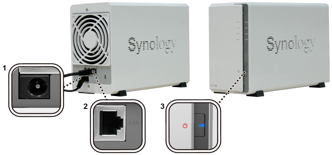 SYNOLOGY DS216J - Installation des disques - 7