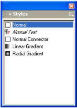 MACROMEDIA FREEHAND MX-UTILISATION DE FREEHAND - Utilisation du panneau styles - 1