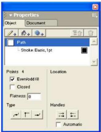 MACROMEDIA FREEHAND MX-UTILISATION DE FREEHAND - Pour régler les poignées d'un point : - 5