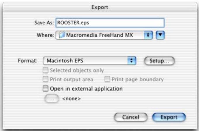 MACROMEDIA FREEHAND MX-UTILISATION DE FREEHAND - Exportation de fichiers - 2