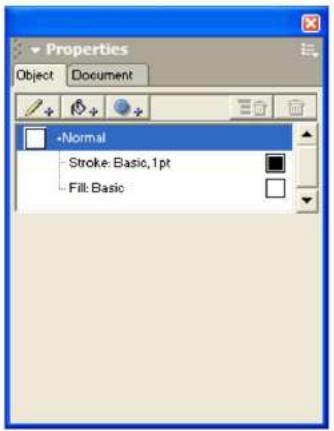 MACROMEDIA FREEHAND MX-UTILISATION DE FREEHAND - Utilisation du panneau objet - 3