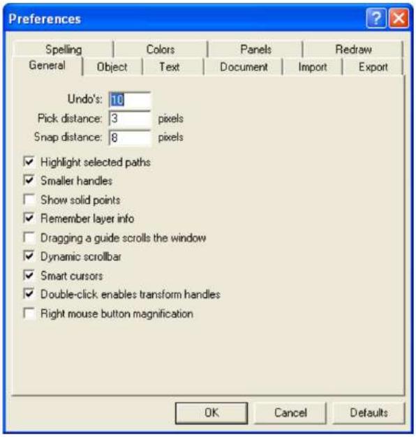 MACROMEDIA FREEHAND MX-UTILISATION DE FREEHAND - Utilisation des préférences - 1