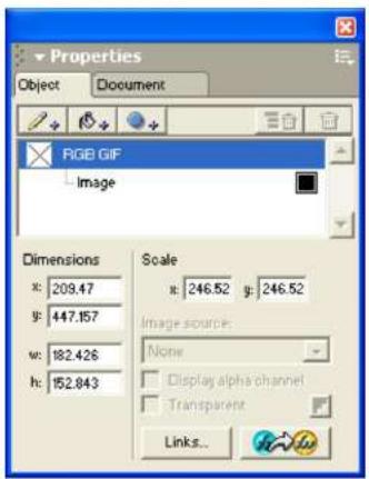 MACROMEDIA FREEHAND MX-UTILISATION DE FREEHAND - Gestion des couleurs RVB pour les images sélectionnées - 1