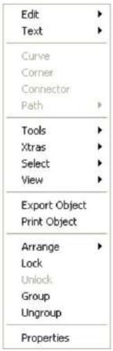 MACROMEDIA FREEHAND MX-UTILISATION DE FREEHAND - Utilisation du bouton droit de la souris (windows) - 1