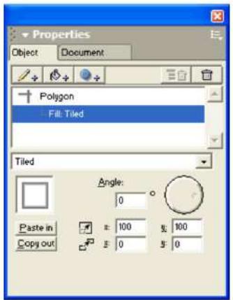 MACROMEDIA FREEHAND MX-UTILISATION DE FREEHAND - Utilisation des attributs de remplissage postscript - 3