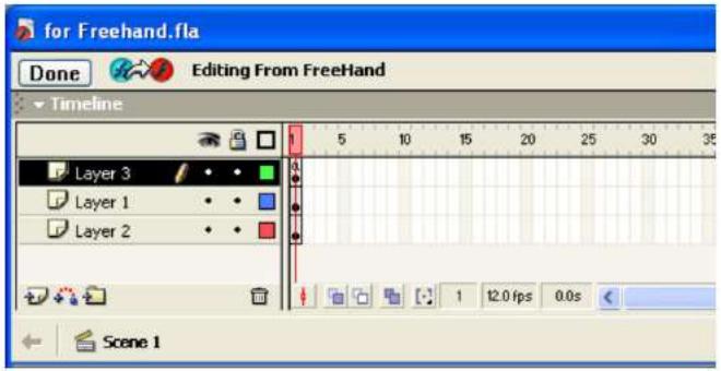 MACROMEDIA FREEHAND MX-UTILISATION DE FREEHAND - Définition des attributs du film flash - 2