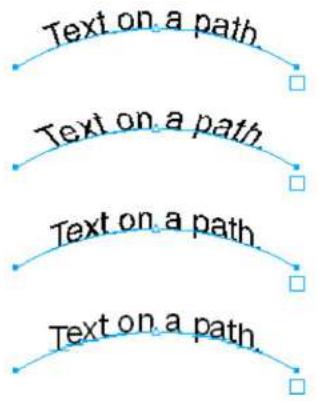MACROMEDIA FREEHAND MX-UTILISATION DE FREEHAND - Alignement du texte sur un chemin - 1