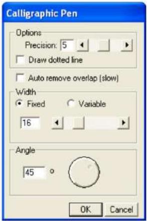 MACROMEDIA FREEHAND MX-UTILISATION DE FREEHAND - Pour tracer un chemin avec l'outil plume à trait variable : - 3