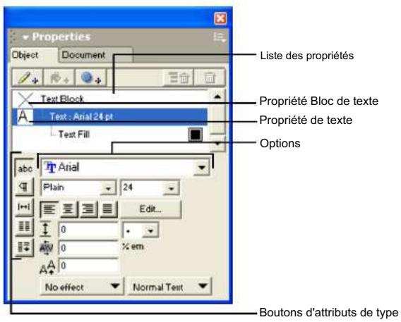 MACROMEDIA FREEHAND MX-UTILISATION DE FREEHAND - Utilisation des outils de réglage de type - 1