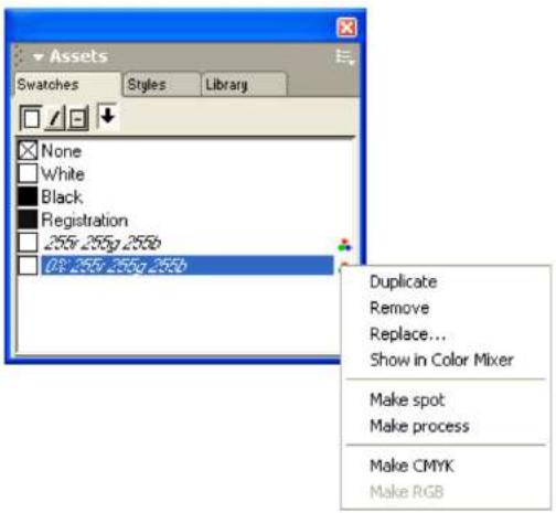 MACROMEDIA FREEHAND MX-UTILISATION DE FREEHAND - Utilisation du bouton droit de la souris (windows) - 2