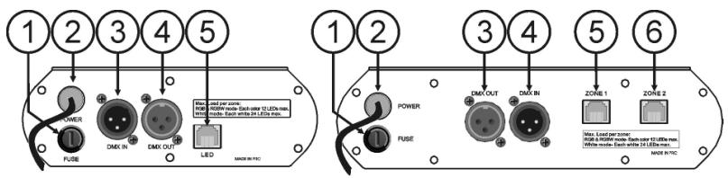 JBSYSTEMS LIGHT LD-POWER 60 - Fonctions (FACE arriere) - 1