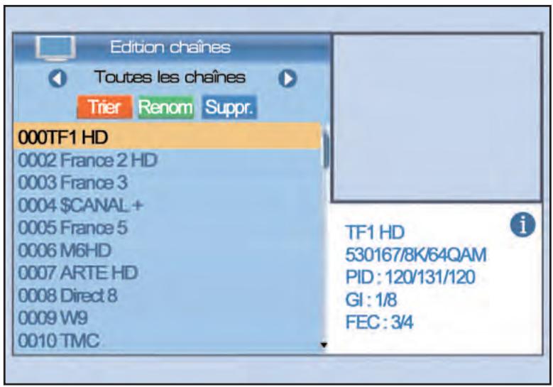 SERVIMAT TNT65HDU - LISTE Des chaines (éditer) - 1
