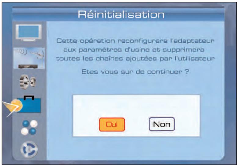 SERVIMAT TNT65HDU - Réinitialisation : - 1