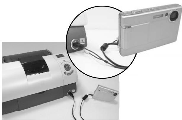 FERRANIA SOLARIS DIGITAL 715 - Connecter l'appareil à une imprimante compatible avec pictbridge - 1