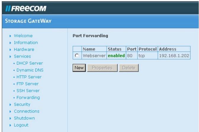 FREECOM FSG-3 - Transfert de port - 1