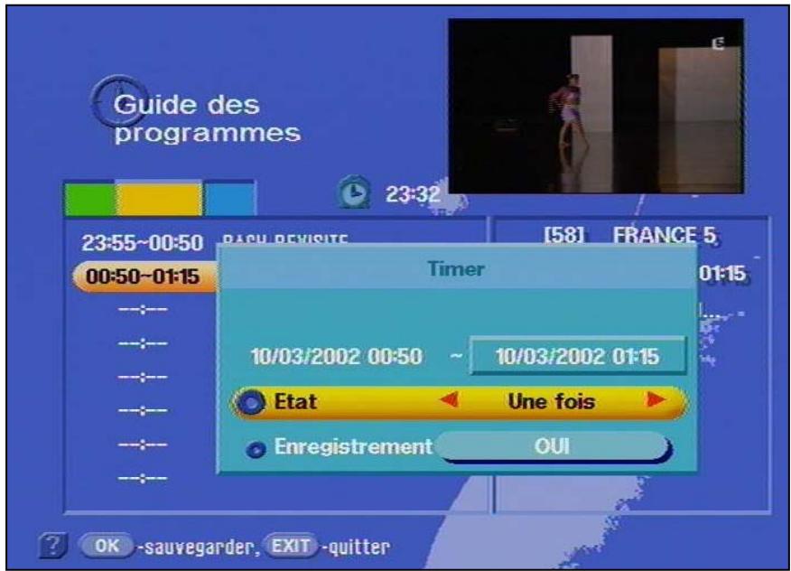 KATHREIN 202 100 05 - Programmation de la minuterie EPG - 2