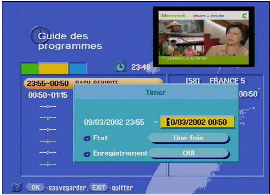 KATHREIN 202 100 05 - Programmation de la minuterie EPG - 1