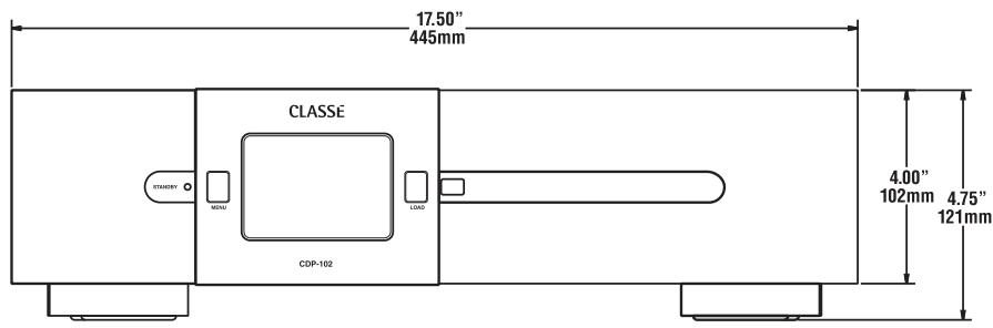 CLASSE AUDIO CDP-101 - Dimensions - 1