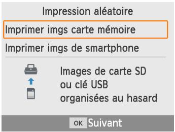 CANON SELPHY CP1300 - Impression des images sur une carte mémoire - 2