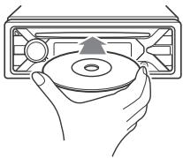 SONY MEX-N5200BT - Insérez le disque (étiquette vers le haut). - 1