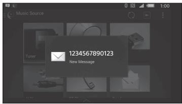 SONY MEX-N5200BT - Annonce de la réception de différentes informations par le guide vocal (smartphone android uniquement) - 1